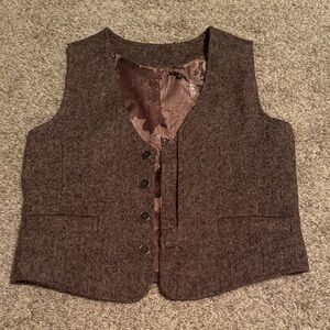 CoodeBear Kid’s Brown Tweed Vest